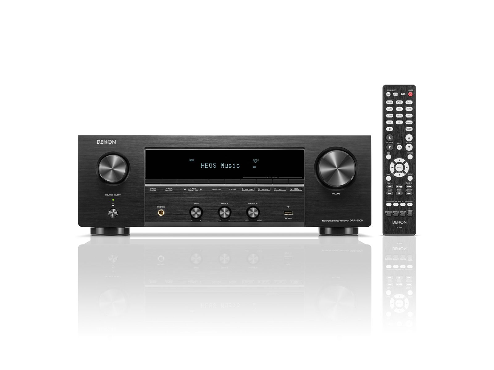 Denon DRA-900H 2.2-Channel 100W HEOS Built-In Stereo AV Receiver