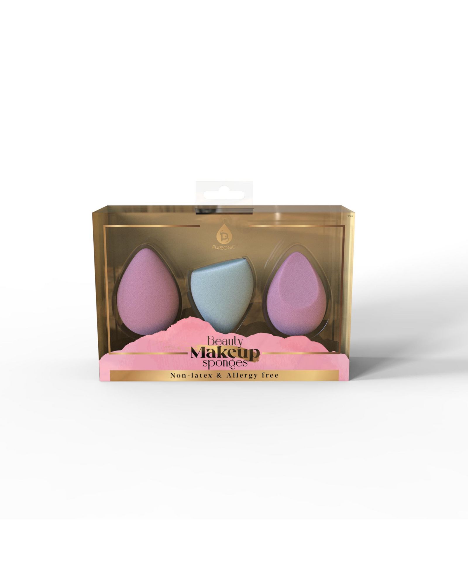 PURSONIC Комплект спонжей для макияжа, 3 шт.
