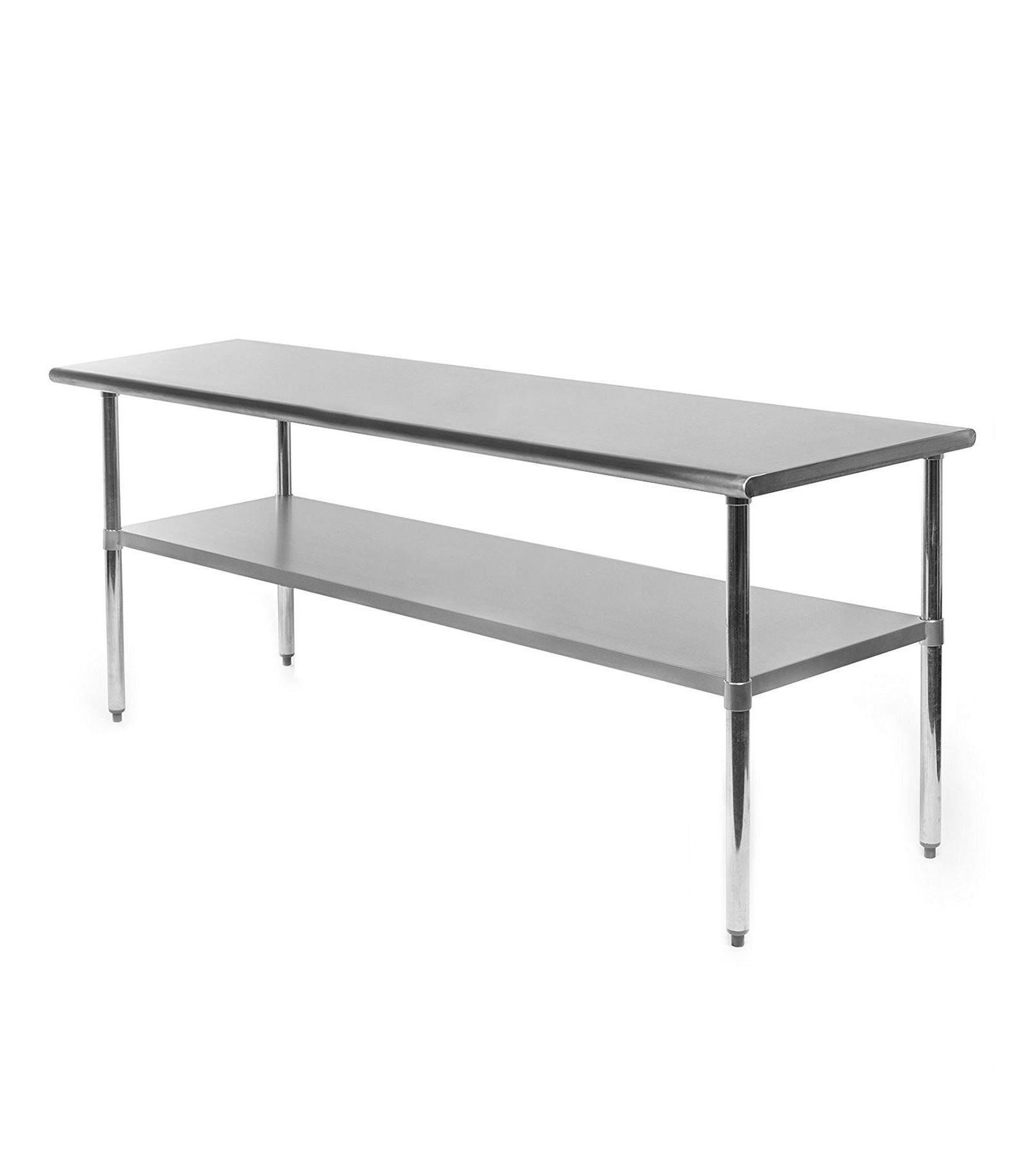 Stainless Steel Work Table for Kitchen, Restaurant, Garage and Commercial Food Preparation-Silver