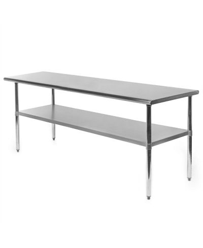 Slickblue рабочий стол из нержавеющей стали для кухни и ресторана, 72 x 24 дюймов