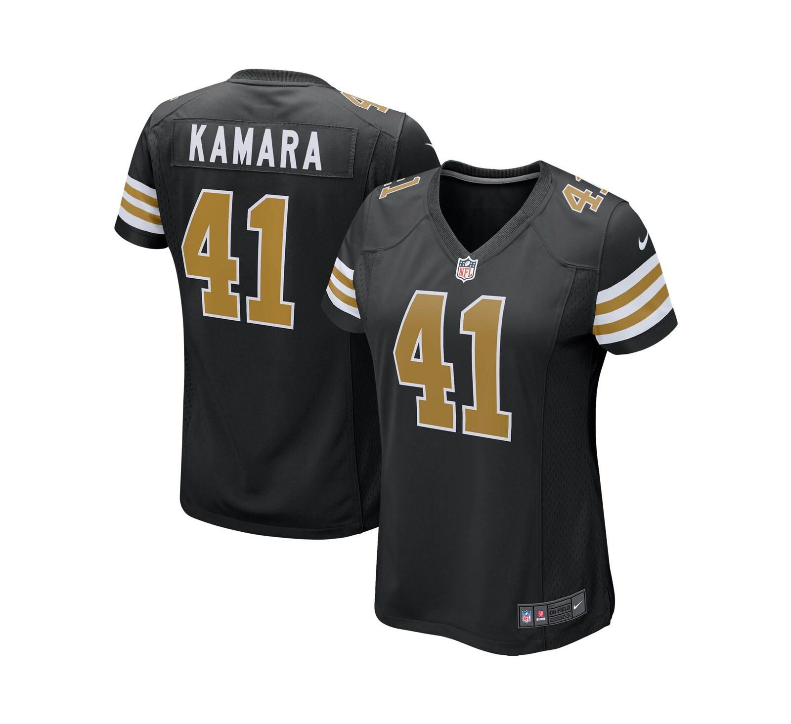 Женская джерси Nike Alvin Kamara Black New Orleans Saints