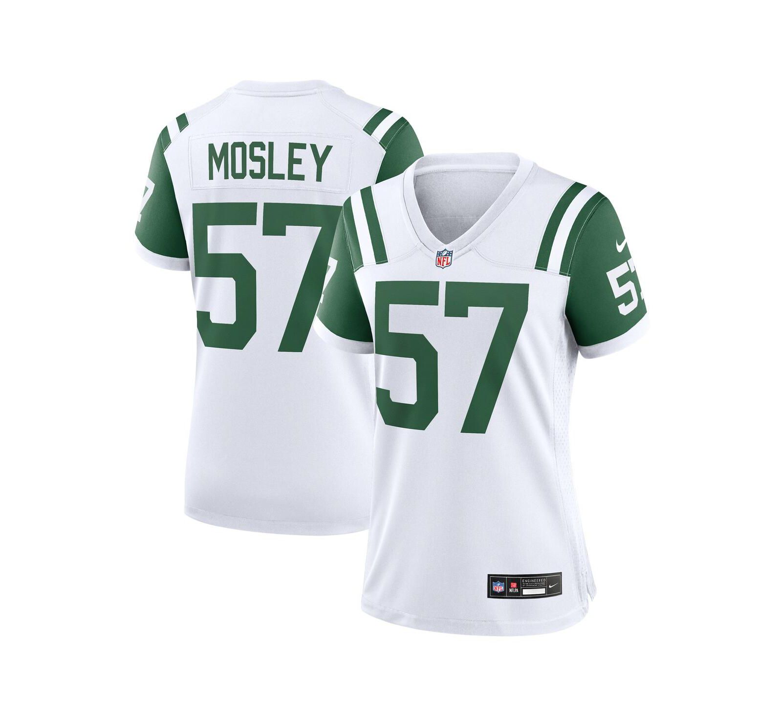 Женская джерси Nike C.J. Mosley White New York Jets Classic Alternate Game