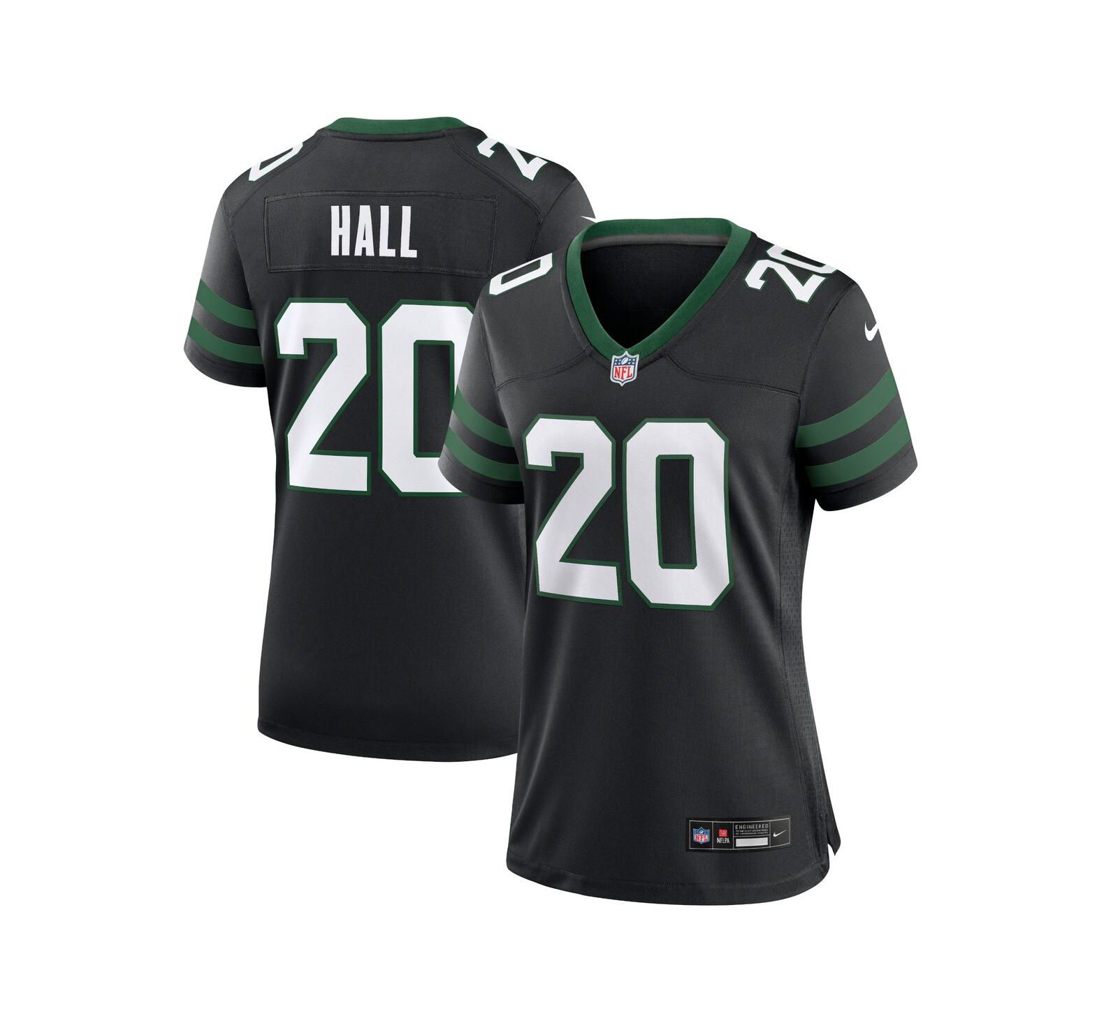 Nike Женская игровая джерси Breece Hall Legacy Black New York Jets