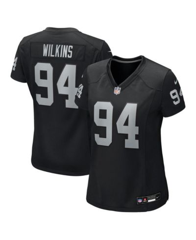 Nike Women's Christian Wilkins Black Las Vegas Raiders Team Game Jersey