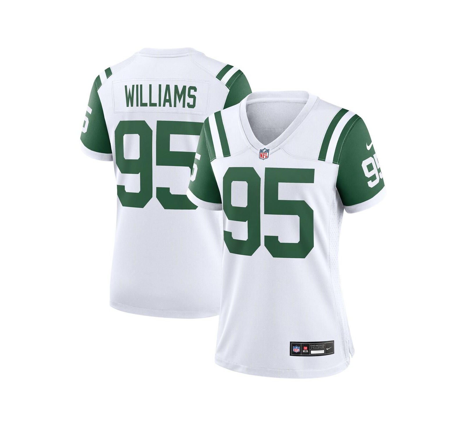 Женская игровая джерси Nike Quinnen Williams White New York Jets Classic Alternate