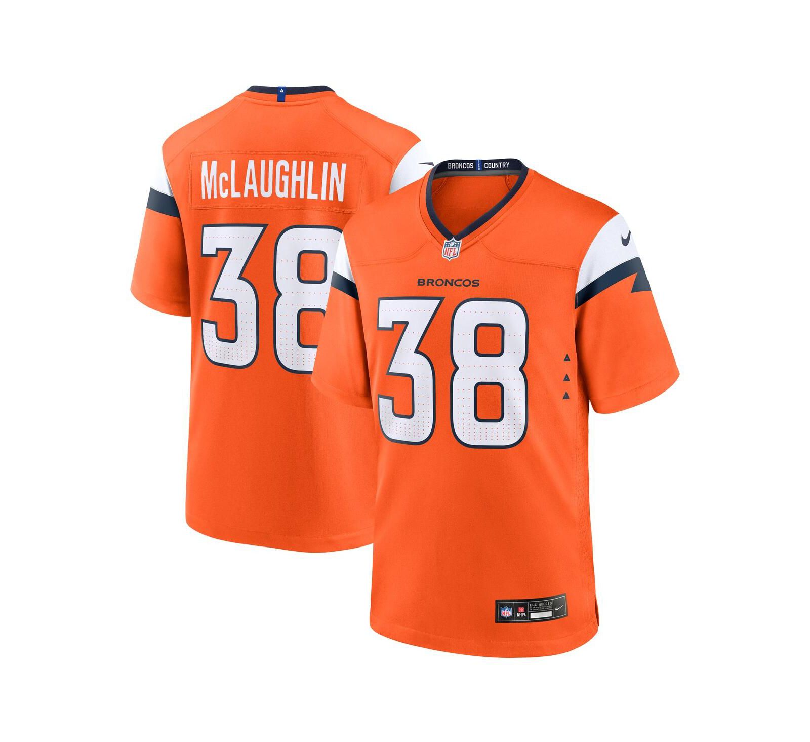 Nike Мужская джерси Denver Broncos Jaleel McLaughlin