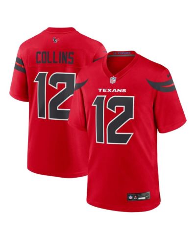 Nike Мужская джерси Nico Collins Red Houston Texans Alternate Game