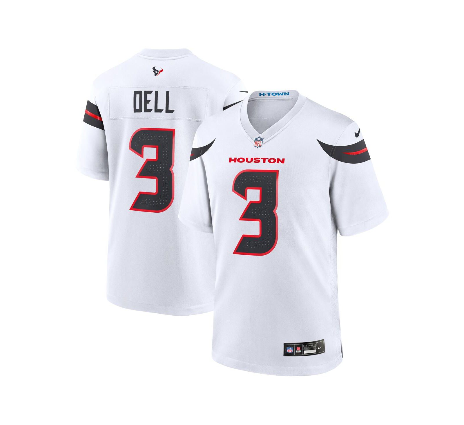 Nike Мужская майка Houston Texans Game Jersey, белая