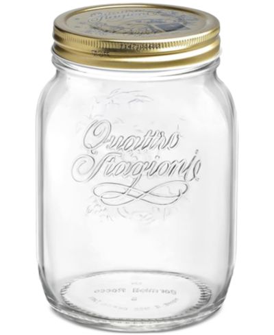 Bormioli Rocco набор из 6 широких банок Quattro Stagioni 128-Oz.