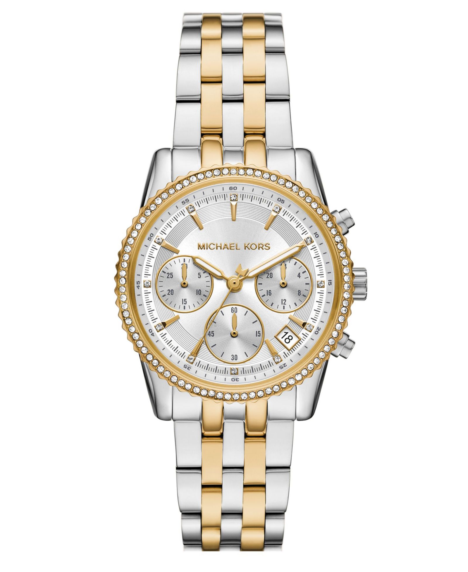 Women's Mini Bryant Chronograph Two-Tone Stainless Steel Watch, 35mm