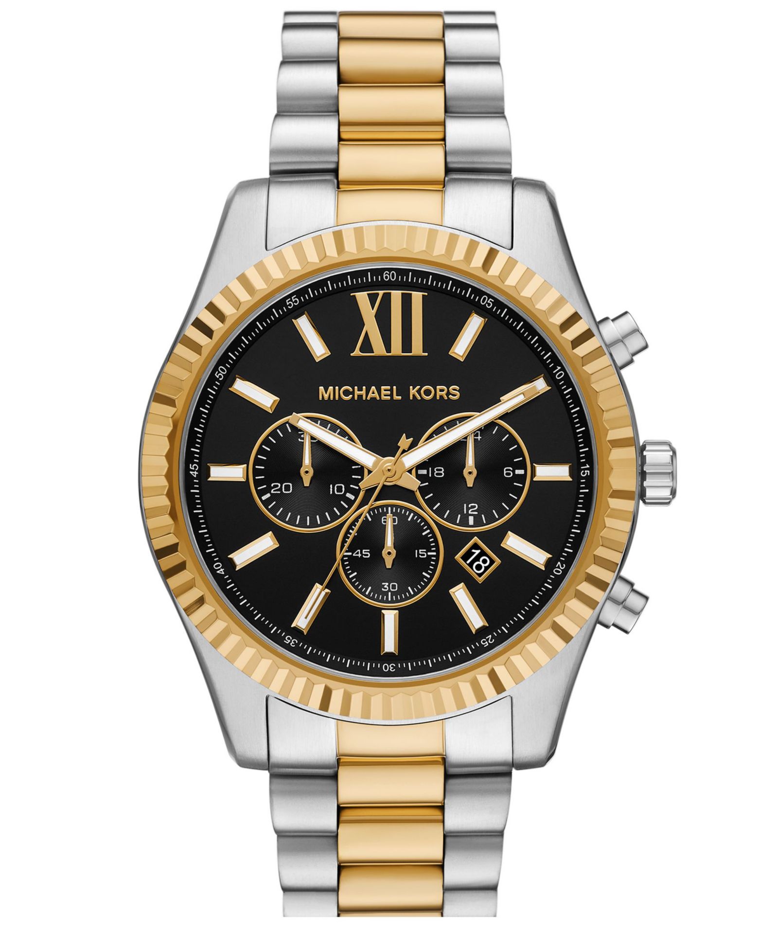 Michael Kors Мужские хронограф часы Lexington из нержавеющей стали Two-Tone, 44mm
