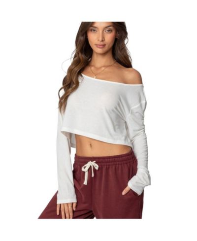 Женский укороченный топ Edikted Off Shoulder