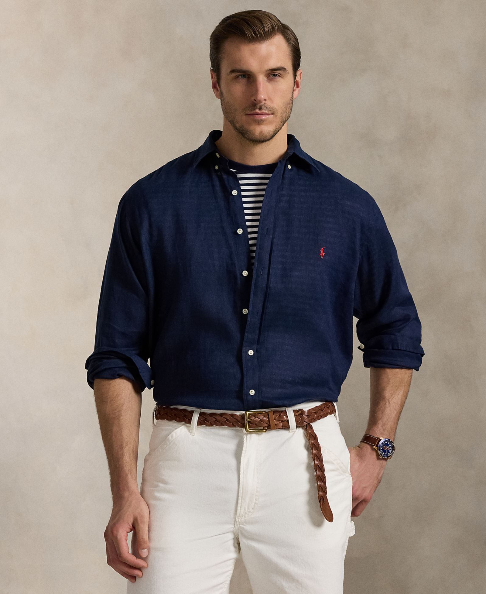 Polo Ralph Lauren Мужская рубашка из льна, Big & Tall