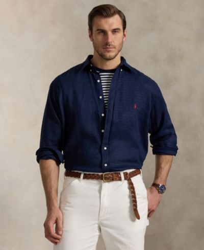 Polo Ralph Lauren Men's Big & Tall Linen Shirt