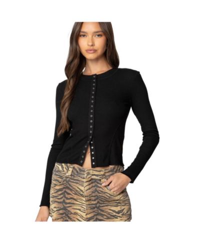 Edikted Women's Gladys Button Up Top