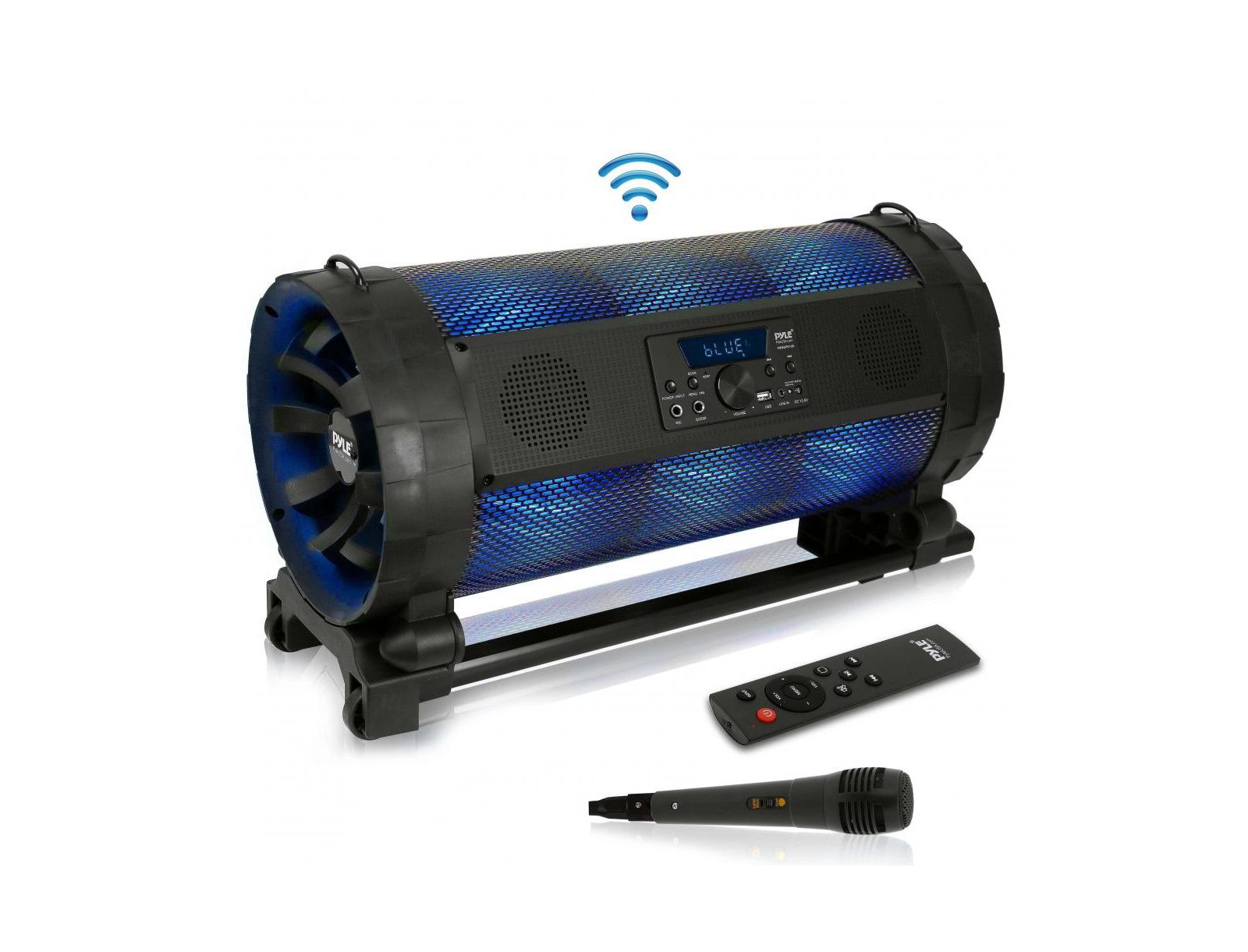 Pyle PBMSPG198 Portable Bluetooth LED Karaoke Speaker