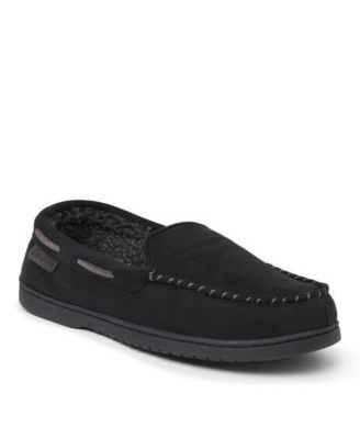Мужские тапочки Dearfoams Keaton Microsuede Moccasin House Shoe Slipper
