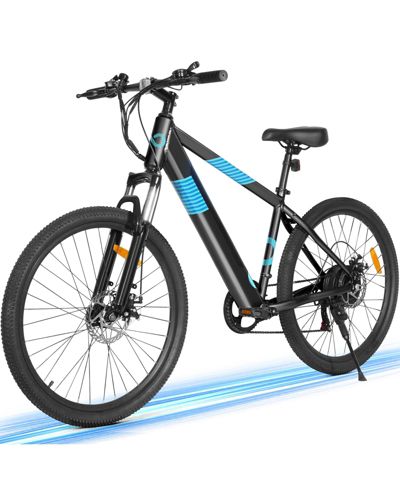Gyroor 350W Electric Bike 26" Electric Mountain Bike for Adults, 36V Built-in Hidden Removable Battery with Shimano 7 Speed City Commuter Bike for Man Woman
