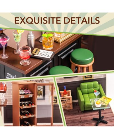 3D Пазл Robotime Plastic House Building Set DIY Building Set Toys Playset Gifts for Teens Adults, Multicolor, 7.36"2.76"11.30"