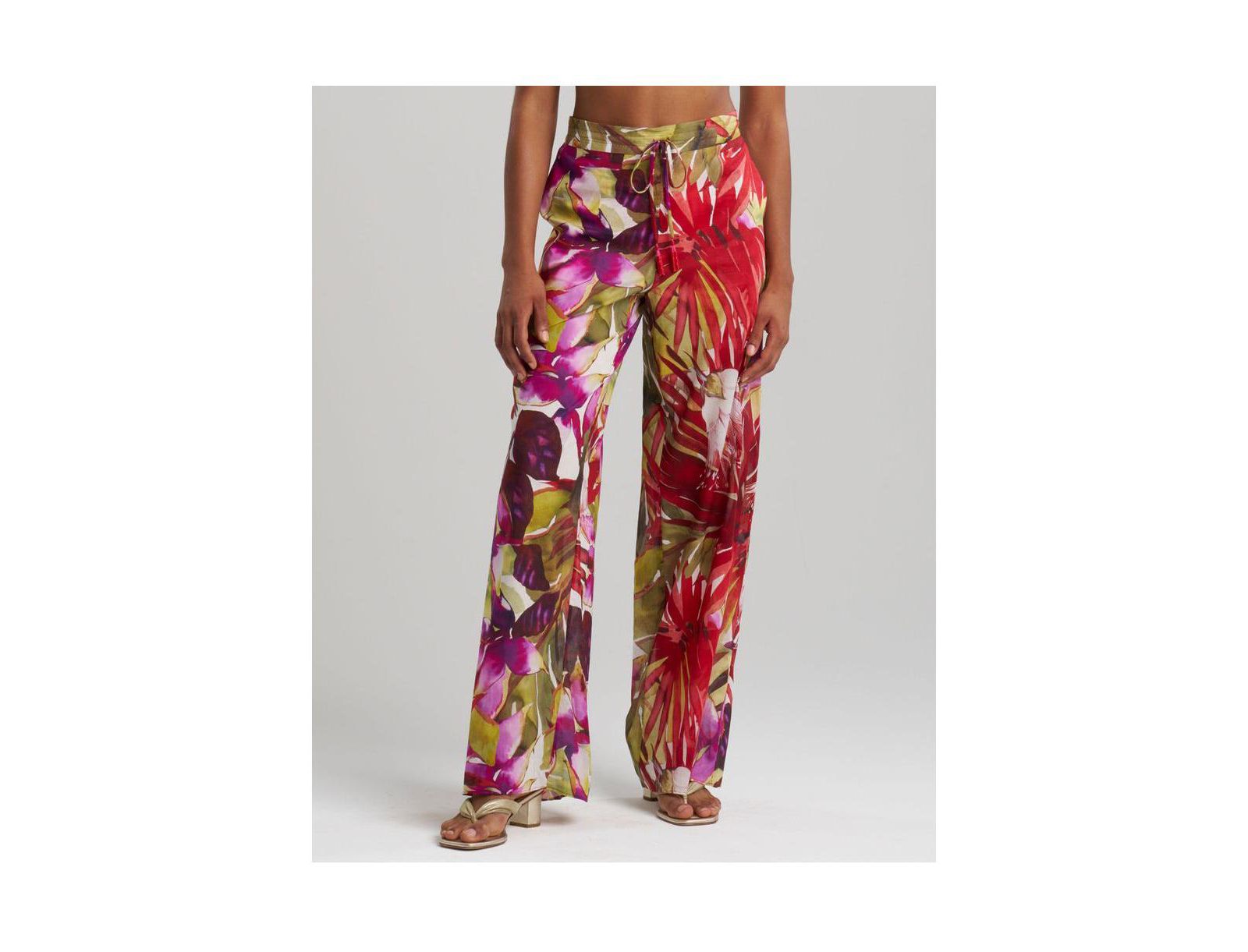 Natori Women's RAINFOREST Pants with Tassel