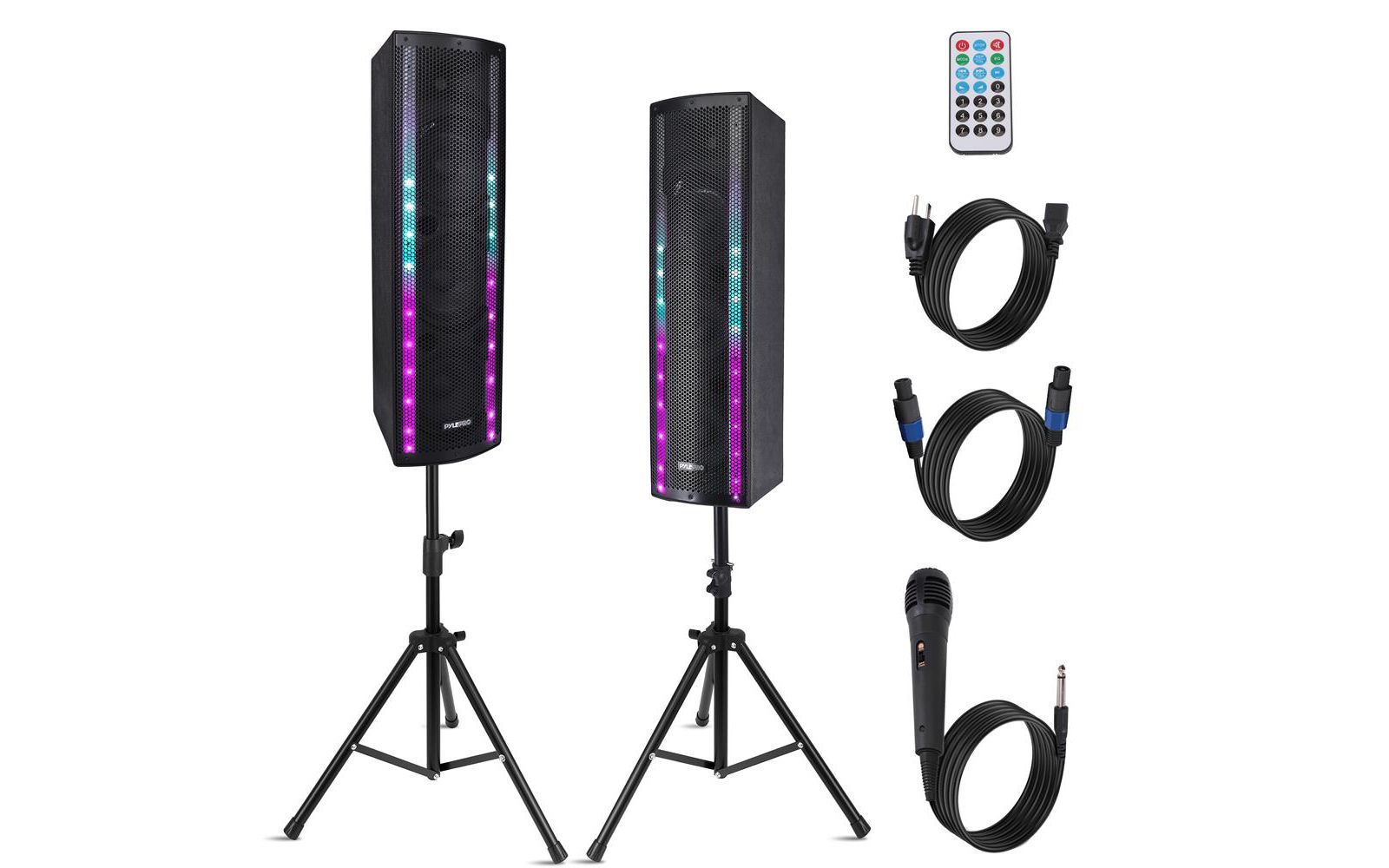 Pyle PS65ACT Portable Bluetooth 3-Way Active & Passive Speaker