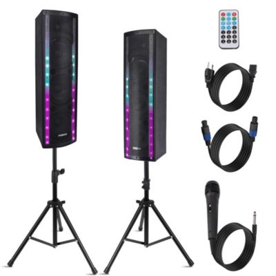 Pyle PS65ACT Portable Bluetooth 3-Way Active & Passive Speaker