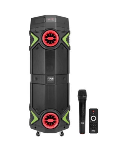 Портативная акустическая система Pyle Dual 8", Bluetooth, USB/SD/FM, с микрофоном