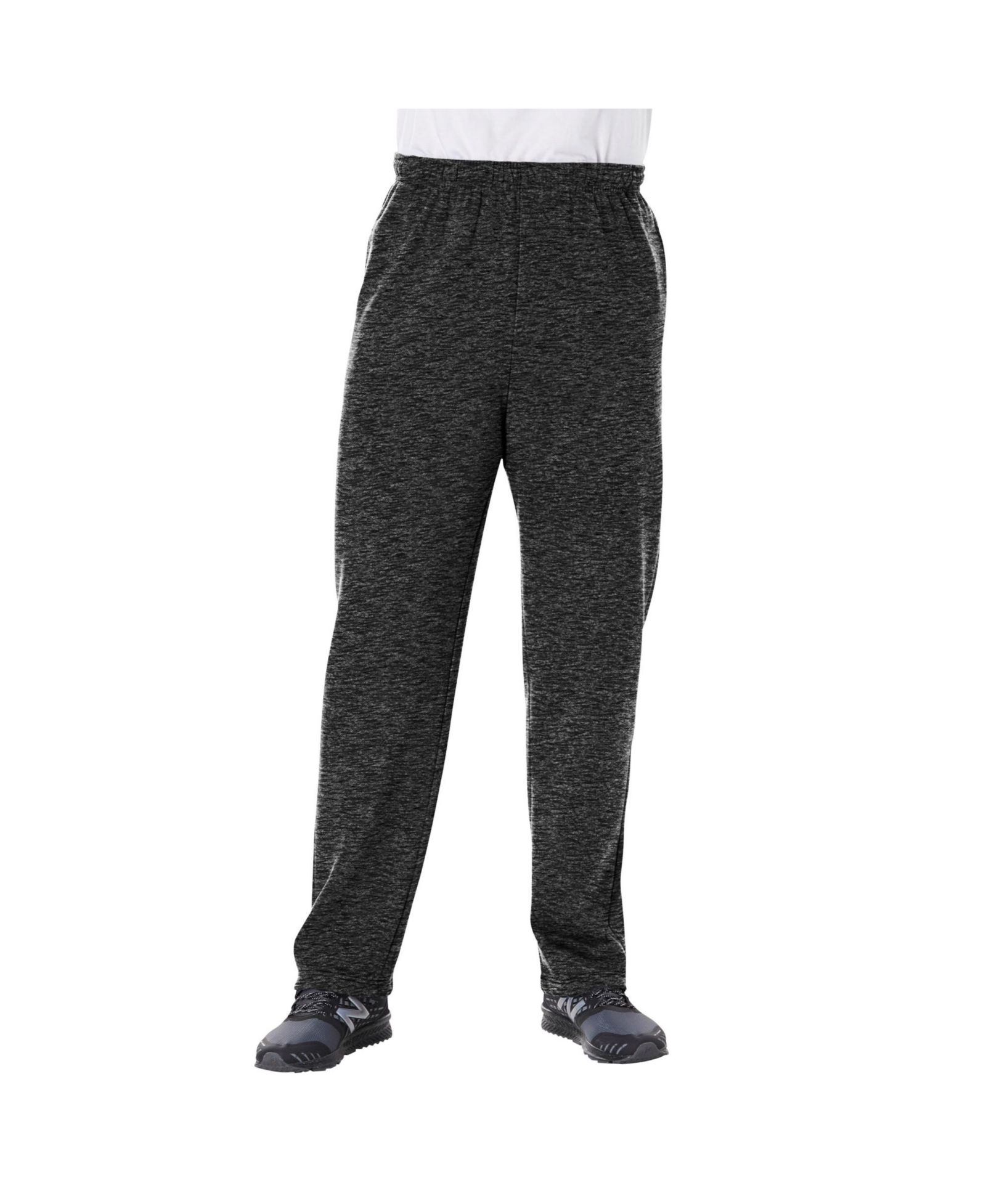 KingSize Мужские флисовые спортивные брюки с открытым низом