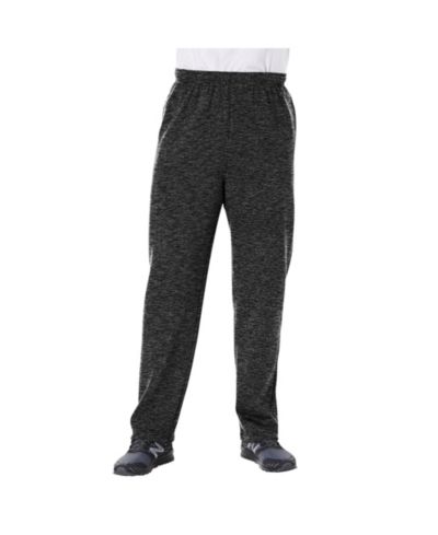 KingSize Мужские флисовые спортивные брюки с открытым низом
