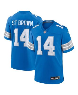 Nike Мужская джерси Detroit Lions Amon-Ra St. Brown, синяя