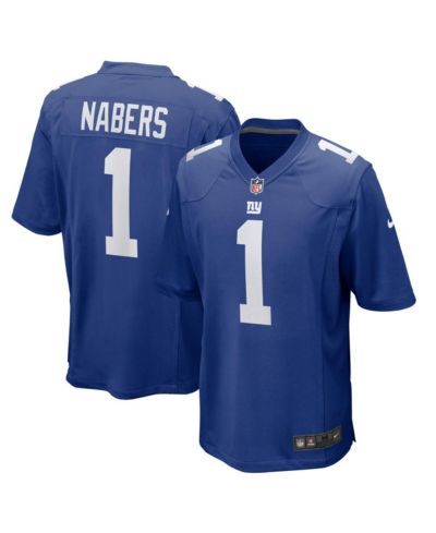 Мужская джерси Nike Royal New York Giants Player Game Malik Nabers