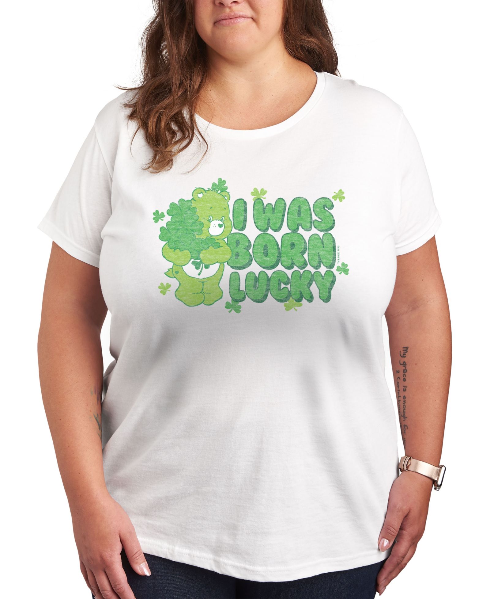 Hybrid Apparel футболка с принтом Care Bears Trendy Crew Neck Plus Size Women's
