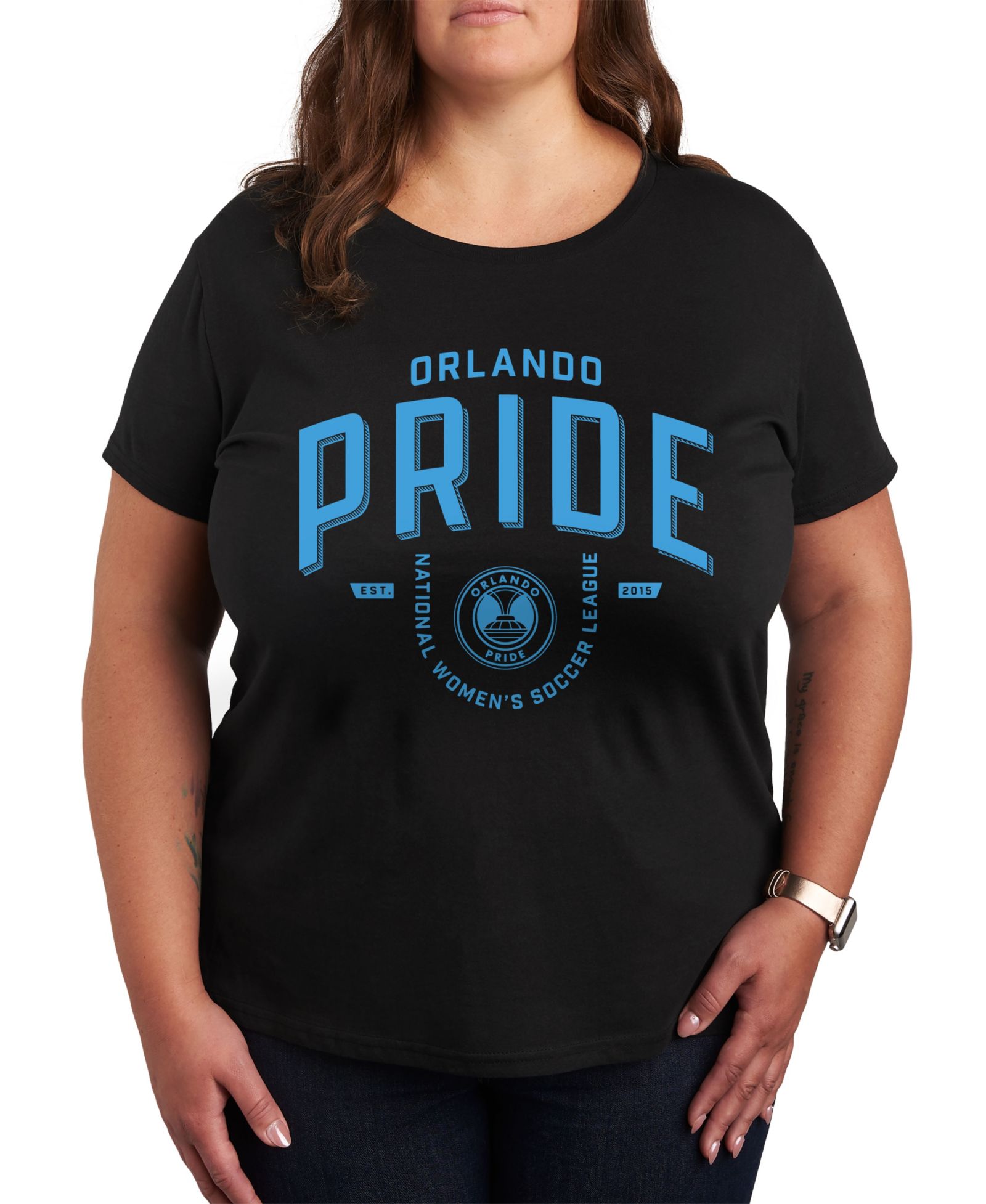 Футболка Hybrid Apparel Plus Size Trendy Orlando Pride Graphic Crew Neck