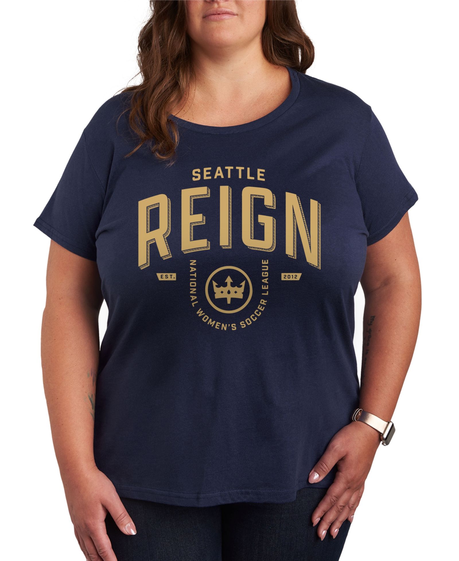 Женская футболка Hybrid Apparel Plus Size с графическим принтом Seattle Reign