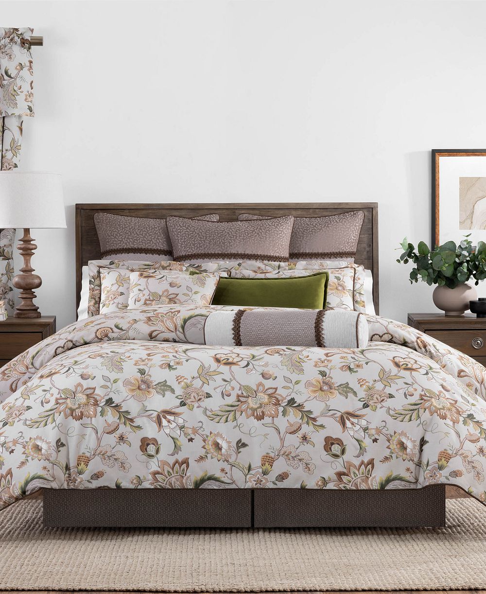 Комплект из 4 предметов Rose Tree Esmeralda Jacobean Print, Queen