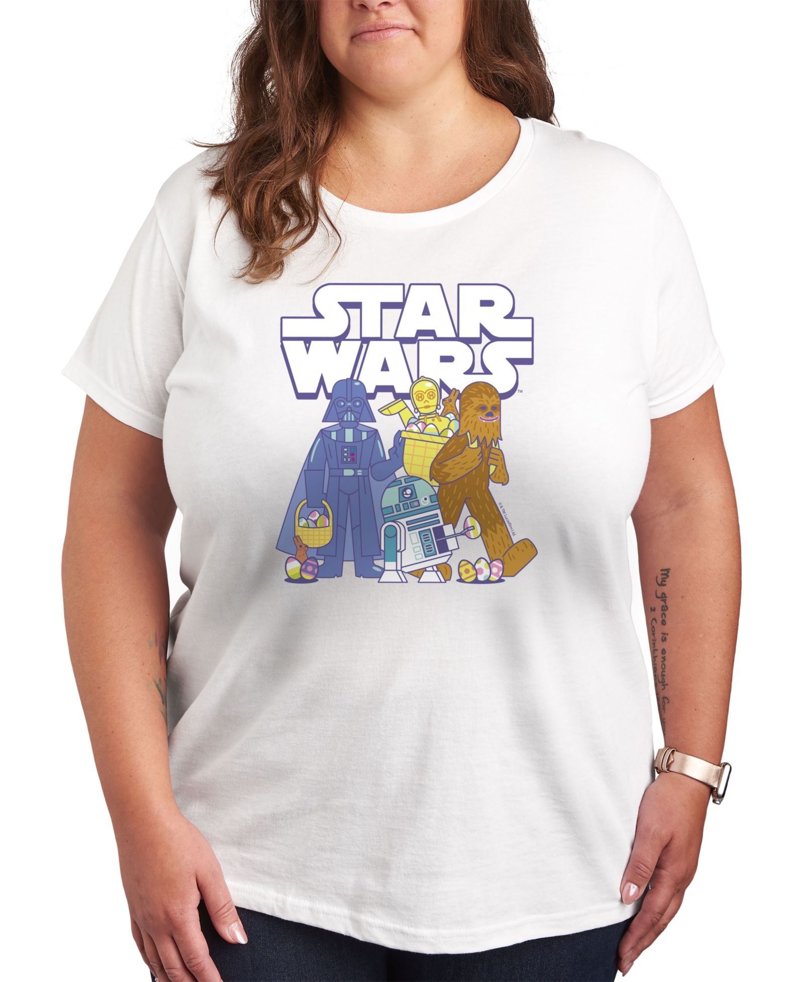 Hybrid Apparel футболка с принтом Star Wars для женщин Plus Size