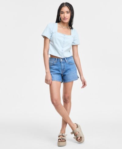 Levi's Женский Mid-Rise A-Line Denim Shorts