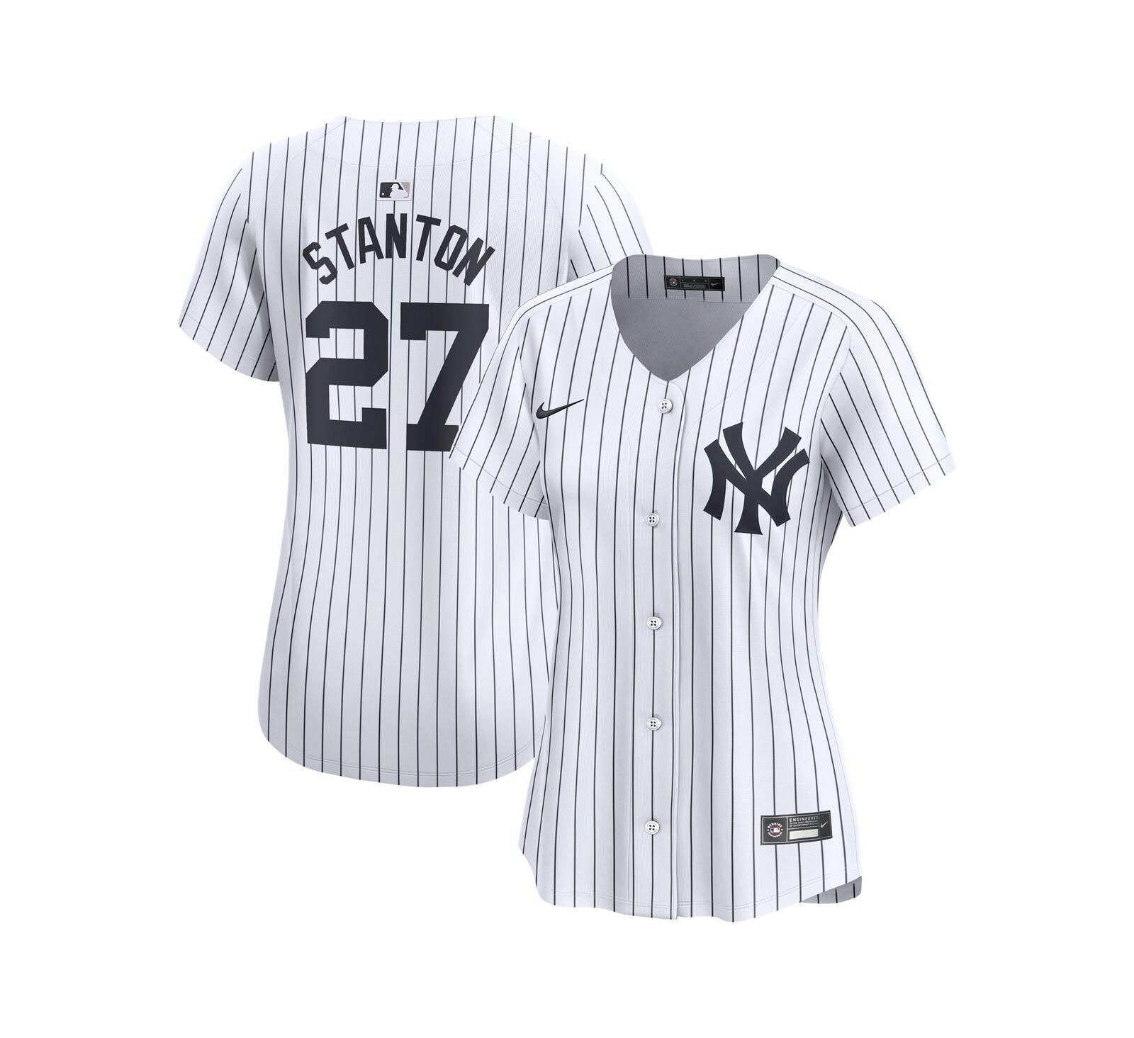 Женская джерси Nike Giancarlo Stanton White New York Yankees Home Limited Player