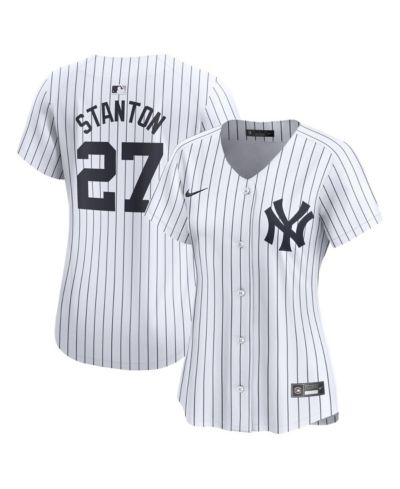 Женская джерси Nike Giancarlo Stanton White New York Yankees Home Limited Player