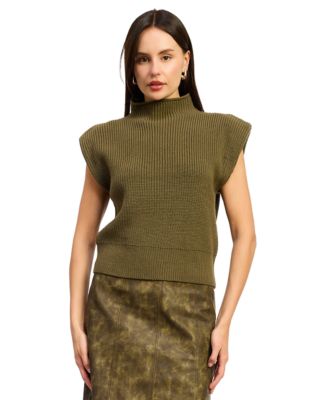 En Saison Women's Karalie Mock-Neck Knit Sweater