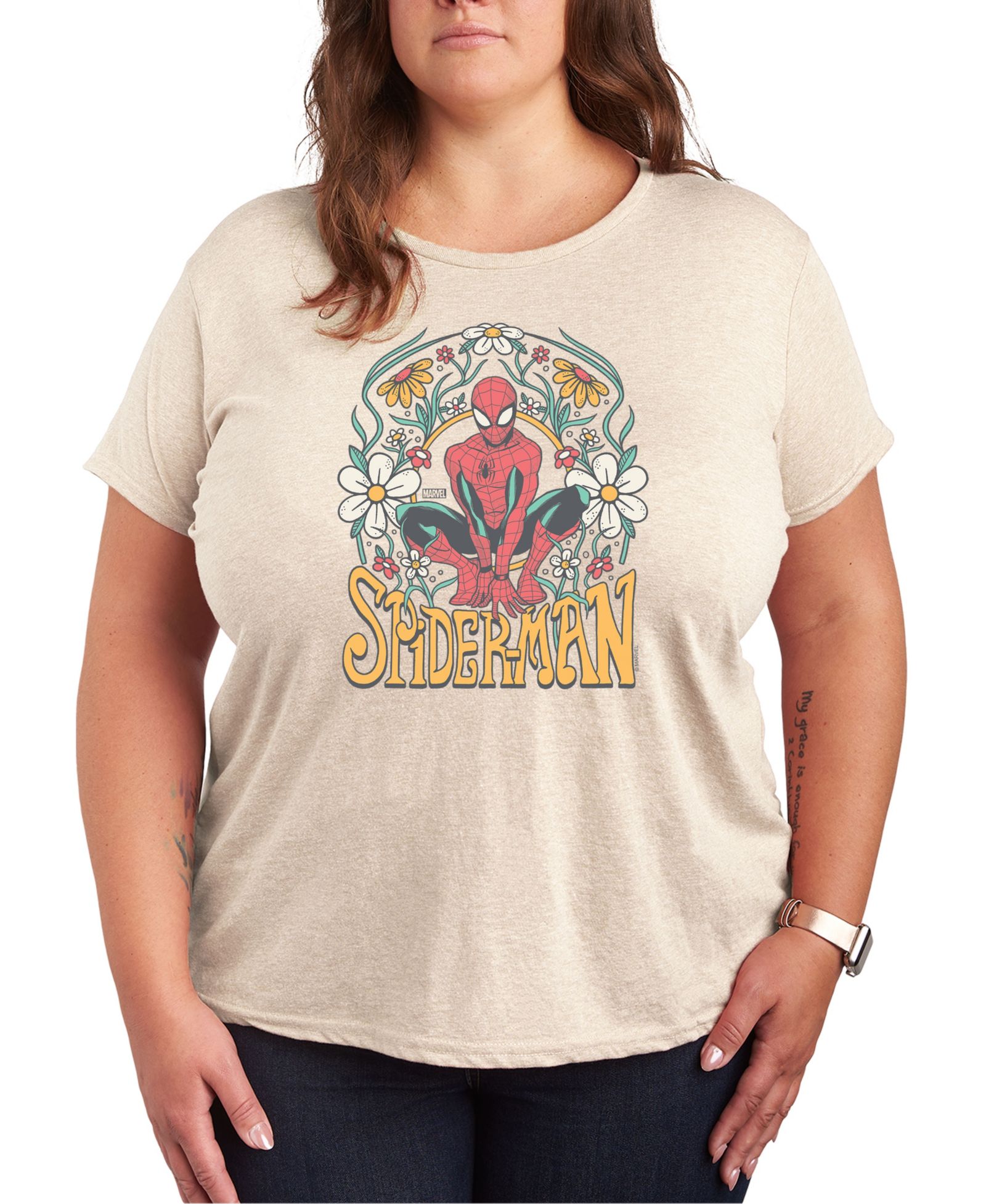 Футболка Hybrid Apparel Plus Size Marvel Spider-Man с графическим принтом