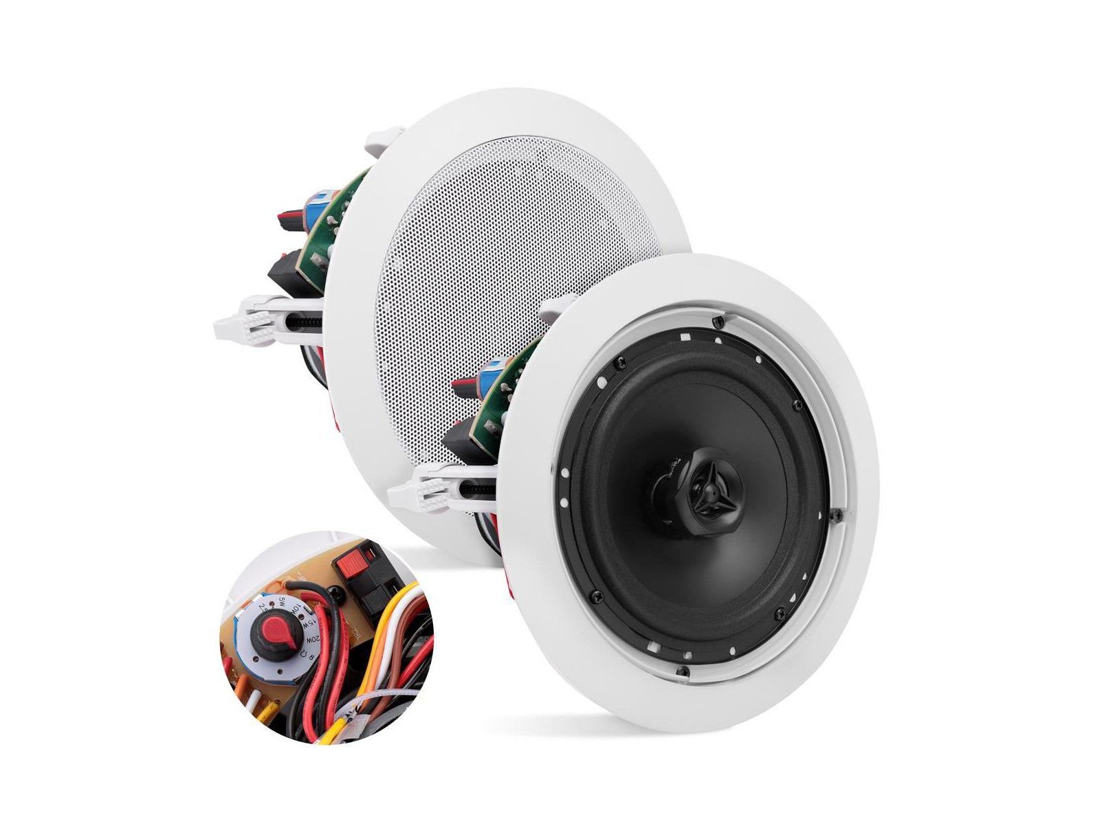 Pyle PDIC63T 6.5" 100V Transformer In-Wall/In-Ceiling Flush Mount Speaker