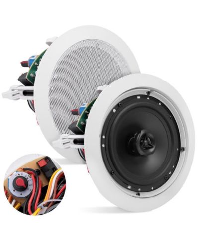 Pyle PDIC63T 6.5" 100V Transformer In-Wall/In-Ceiling Flush Mount Speaker