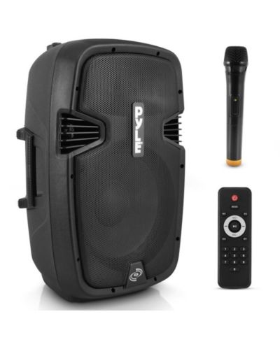 Pyle Беспроводная портативная акустическая система, Bluetooth, активный динамик, 1000 Вт, водонепроницаемый усилитель, 12” сабвуфер, RCA, XLR, вход для микрофона PPHP1241WMU