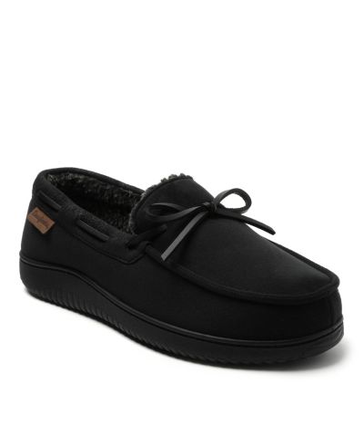 Dearfoams Men's Pierce Microsuede Moccasin House Shoe Slipper