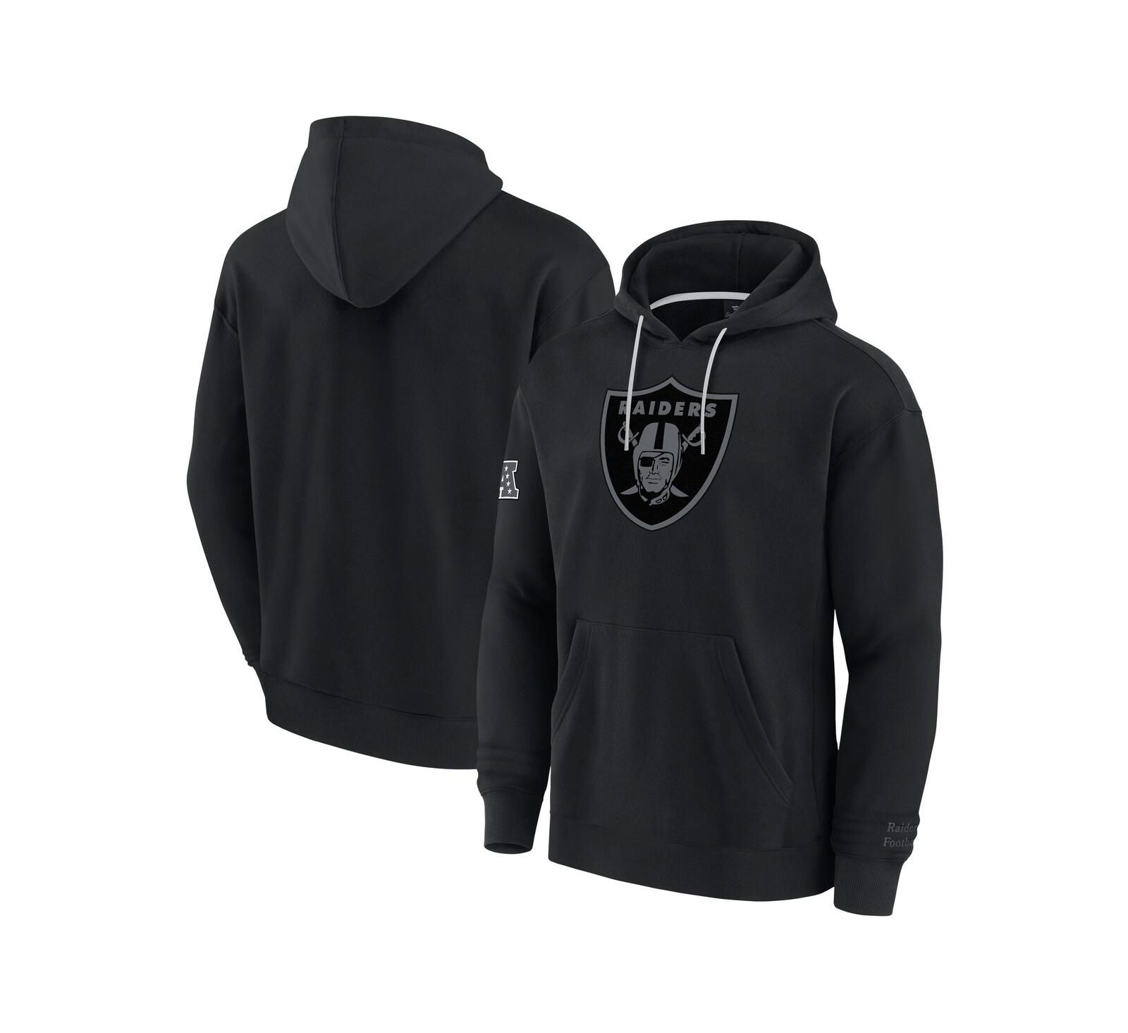 Мужское флисовое худи Fanatics Las Vegas Raiders Elements Pace, черное