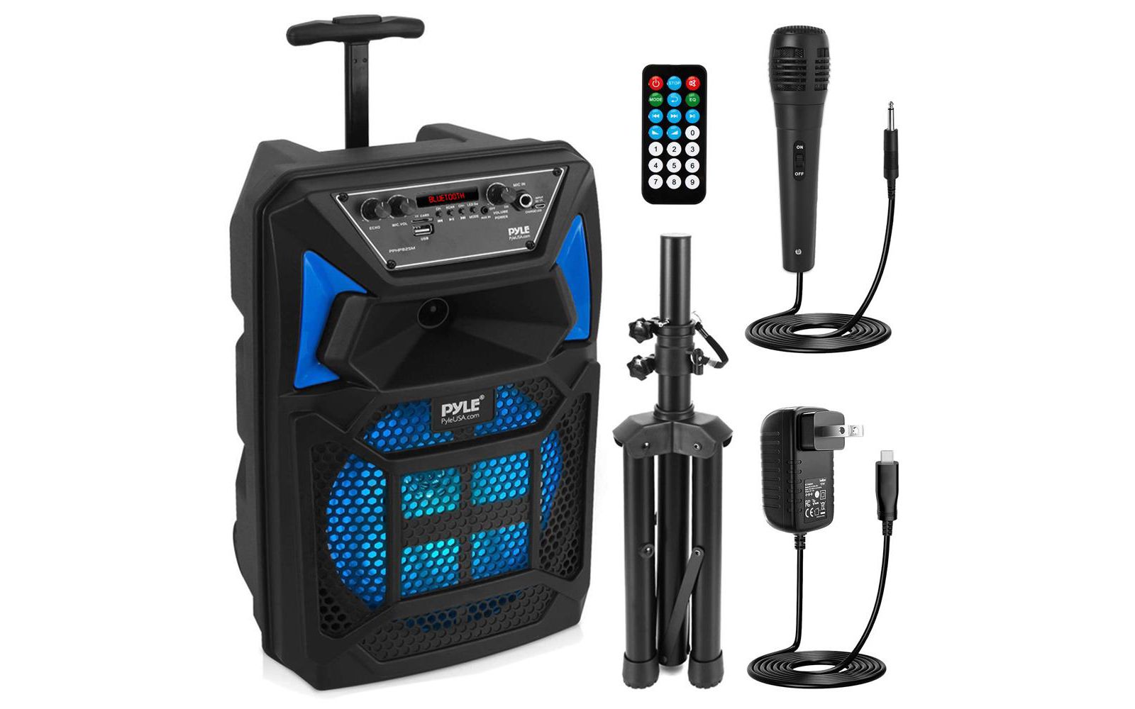 Pyle PPHP82SM Portable Karaoke Wireless Speaker