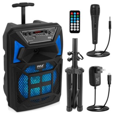 Pyle PPHP82SM Portable Karaoke Wireless Speaker