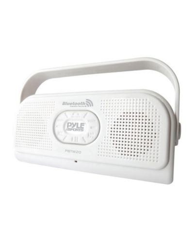 Беспроводная водонепроницаемая стереоколонка Pyle Surf Sound с микрофоном, функция hands-free, белая
