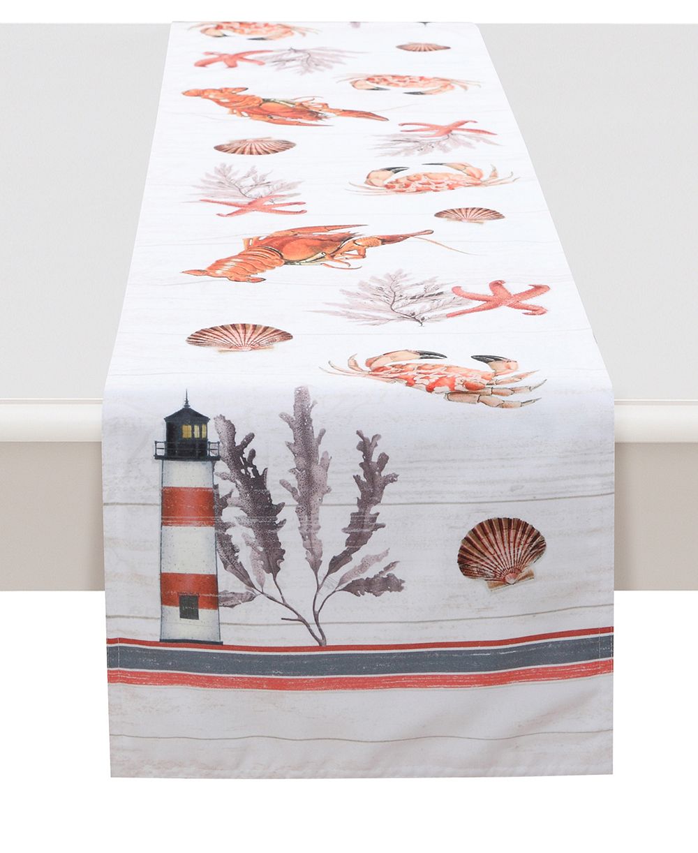 Laural Home Seafood Shack Table Runner, 13" x 72"